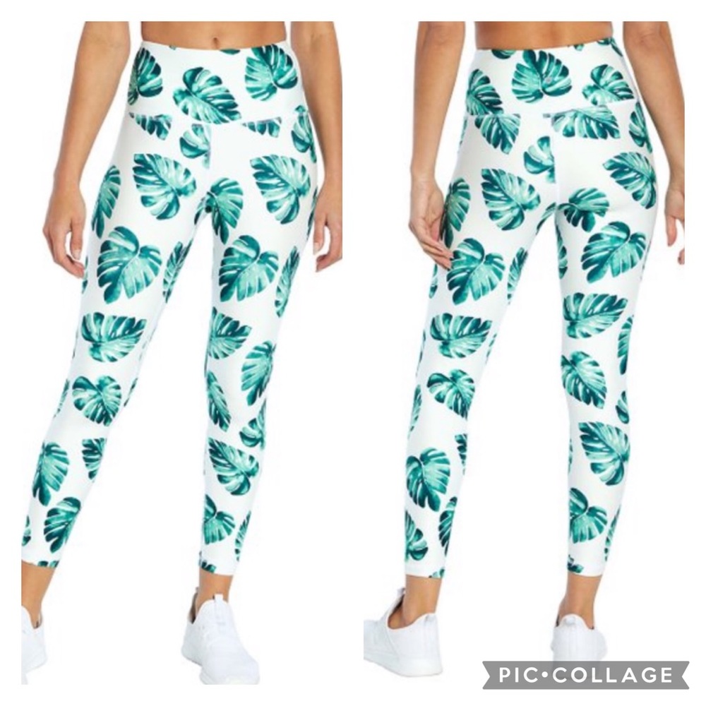 NWT Wildfox Tropical Banana Leaves 7/8 Legging